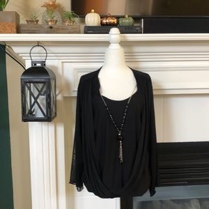 🌺Urbanwear Inc sheer top w/necklace plus size 🎀